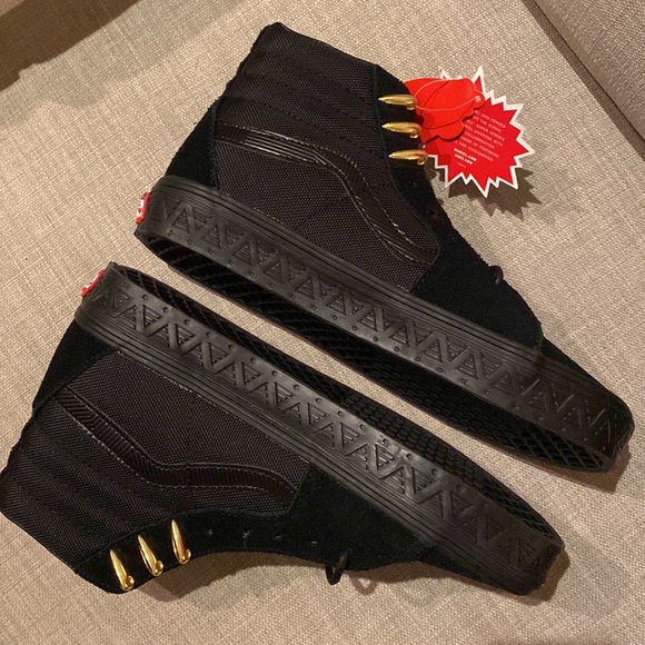 NWT VANS X MARVEL | Black Panther high tops | Men’s 7.5 Women’s 9 - Picture 8 of 11